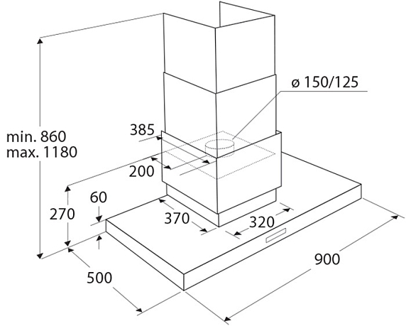 Вытяжка Asko CW4939S preview 3