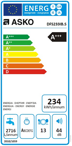 Посудомоечная машина Asko DFS233IB.S preview 5