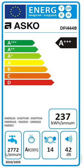 Встраиваемая посудомоечная машина Asko DFI444B preview 3