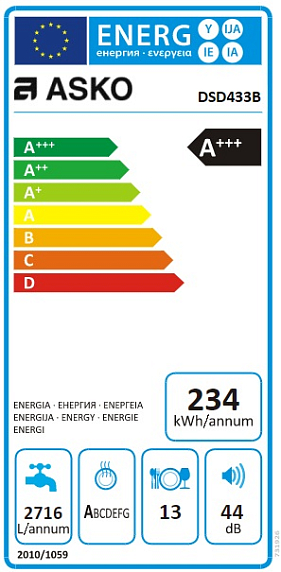 Встраиваемая посудомоечная машина Asko DSD433B preview 4